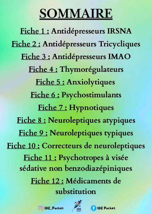 Médicaments en psychiatrie