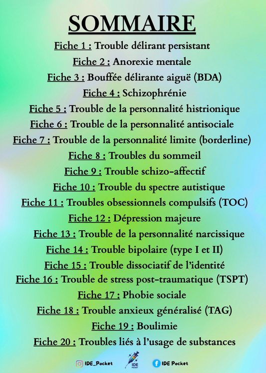 Pathologies psychiatriques