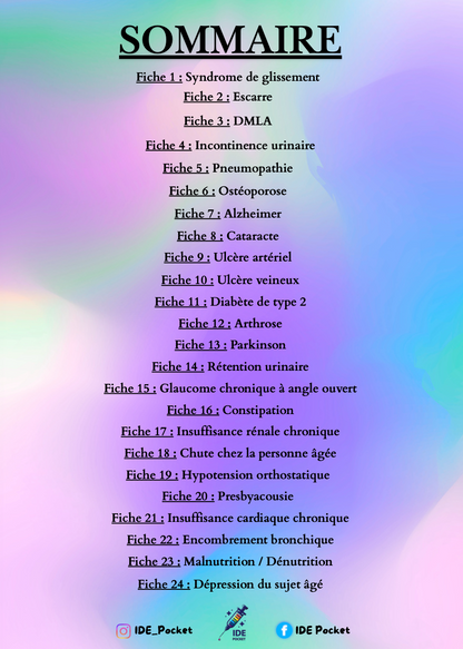 Pathologies gériatriques