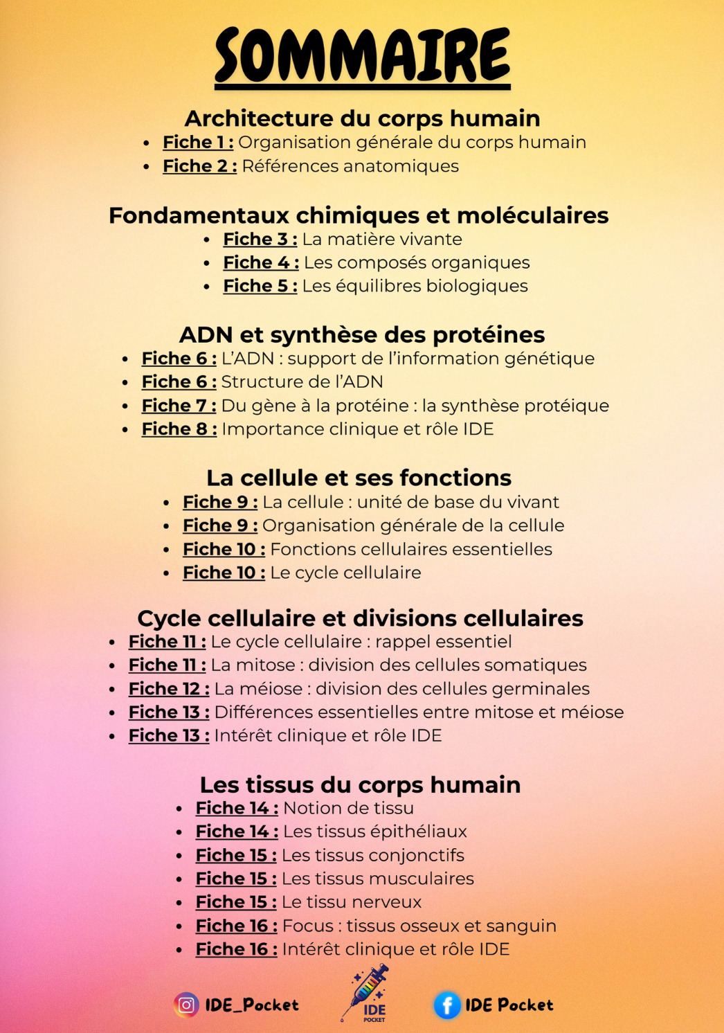 UE 2.1 – S1 - Biologie fondamentale