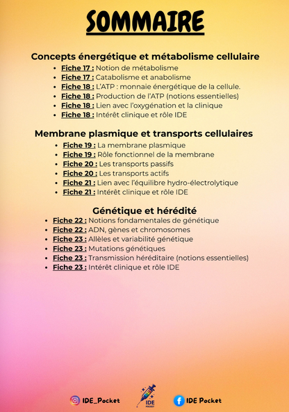 UE 2.1 – S1 - Biologie fondamentale