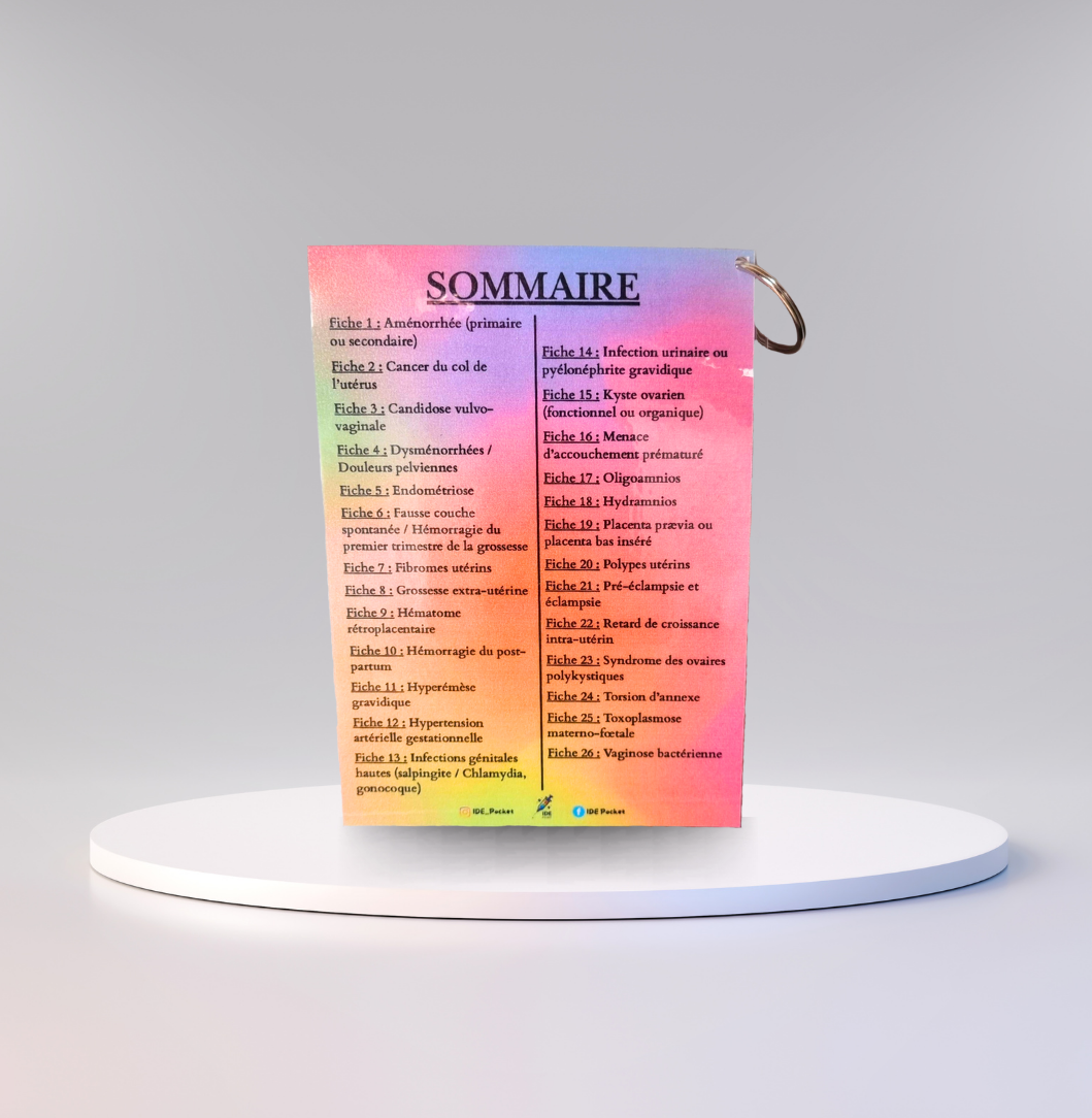 Pathologies gynécologiques et obstétricales